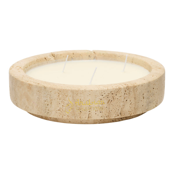 Travertine Vessel - Scented Candle